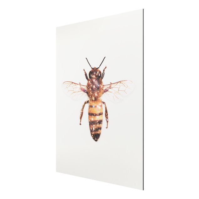 Wandbilder Modern Biene mit Glitzer