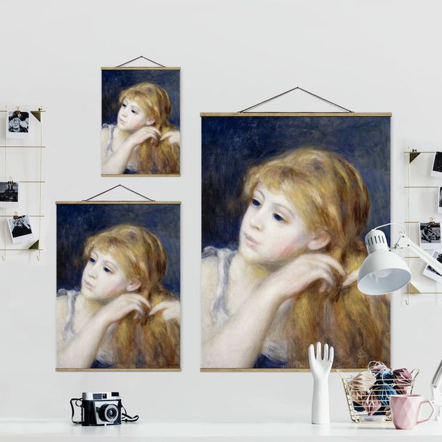 Wandbilder Modern Auguste Renoir - Kopf eines Mädchens