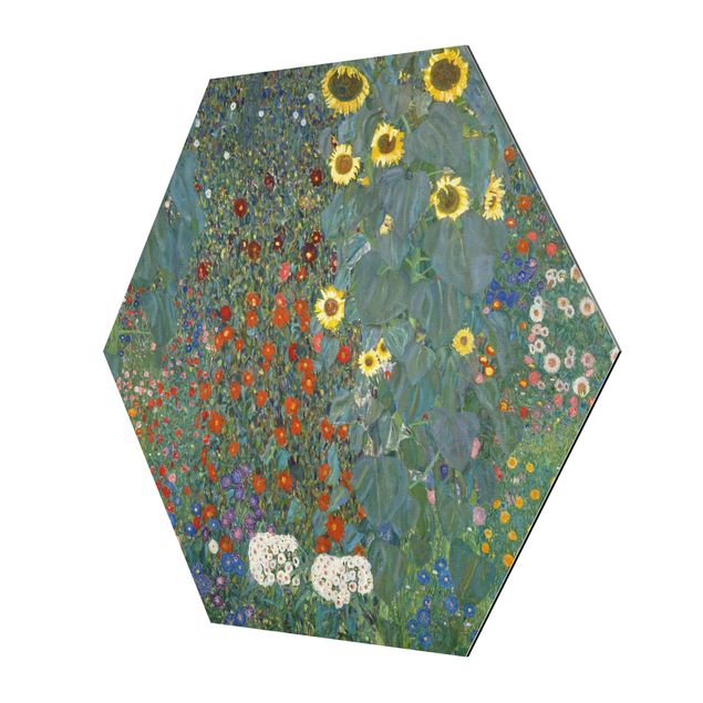 Wandbilder Blumen Gustav Klimt - Garten Sonnenblumen