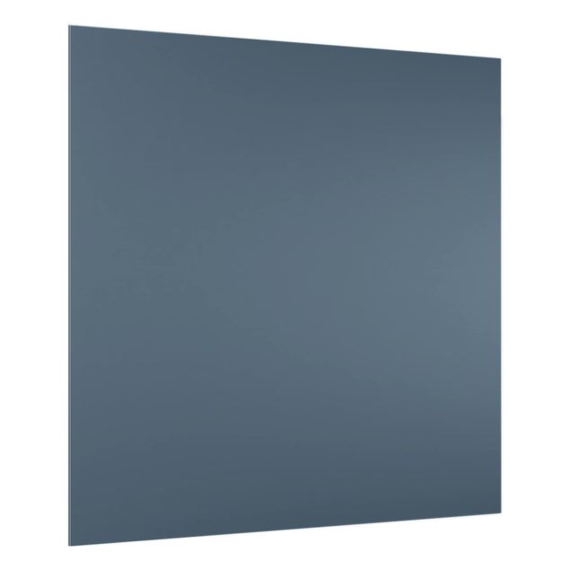 Glas Spritzschutz - Schieferblau - Quadrat - 1:1