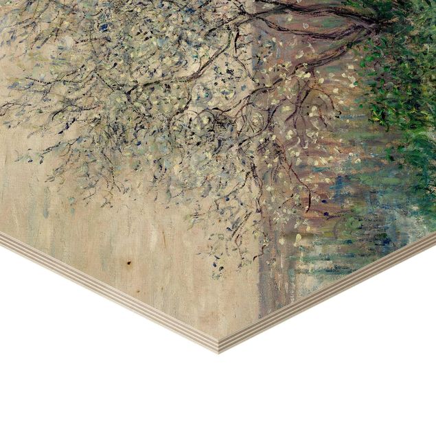 Holzbilder Claude Monet - Frühlingsstimmung