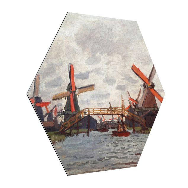 Wandbilder Architektur & Skyline Claude Monet - Windmühlen Zaandam