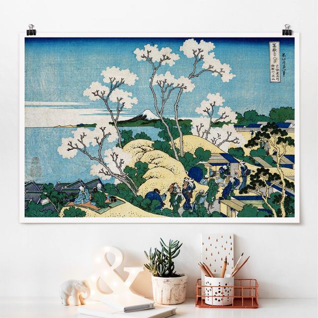 Küchen Deko Katsushika Hokusai - Der Fuji von Gotenyama