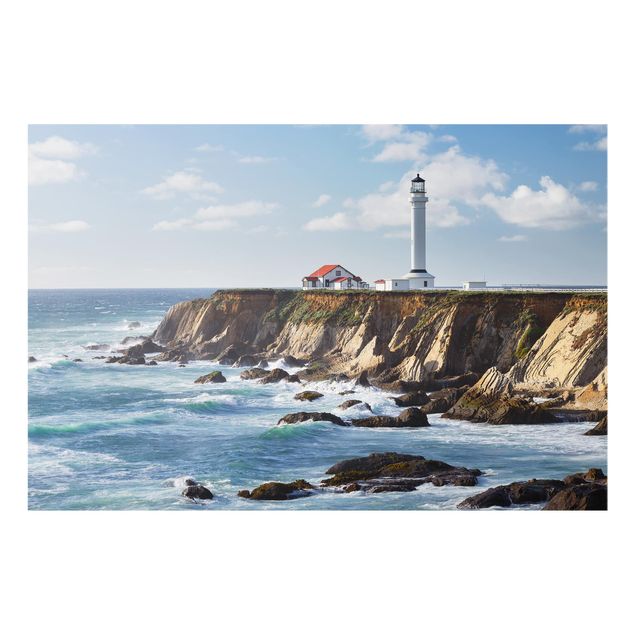 Spritzschutz Glas - Point Arena Lighthouse Kalifornien - Querformat - 3:2
