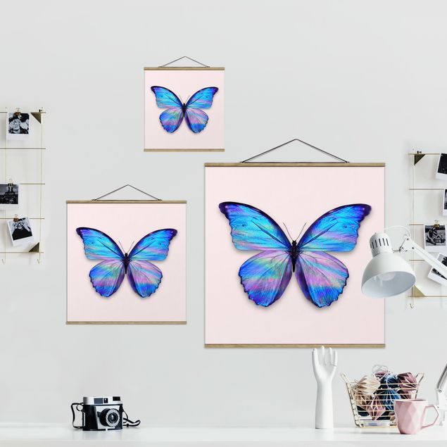 Wandbilder Tiere Holografischer Schmetterling