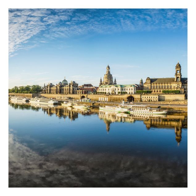 Wandbilder Architektur & Skyline Die Weiße Flotte von Dresden