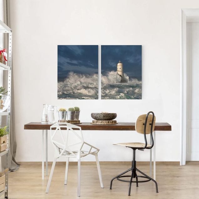 Wandbilder Strände Leuchtturm auf Sardinien