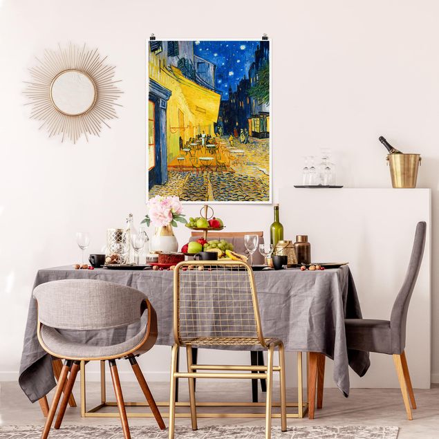 Pointillismus Bilder Vincent van Gogh - Café-Terrasse in Arles