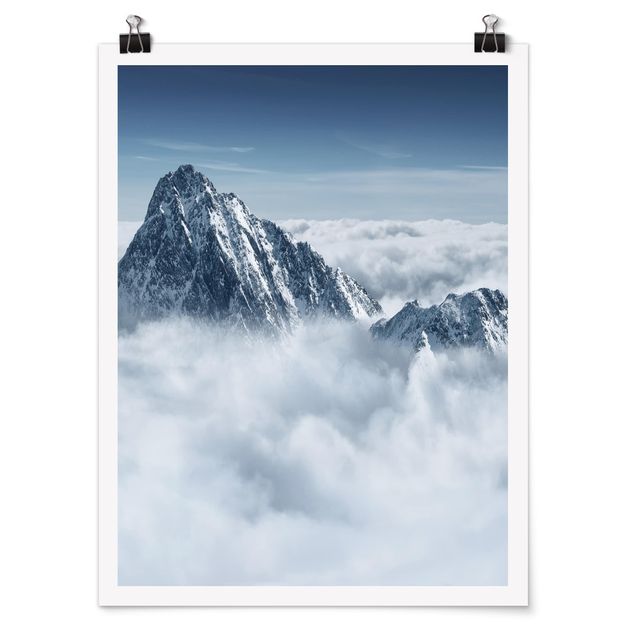 Poster Naturbilder Die Alpen über den Wolken
