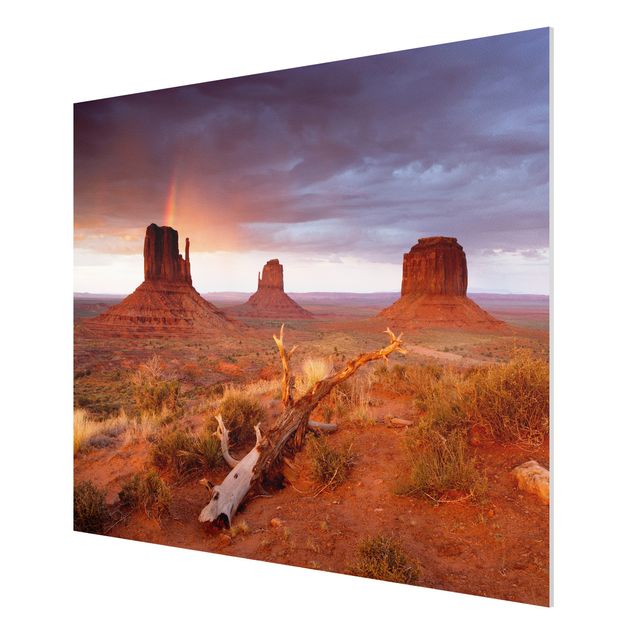 Wandbilder Landschaften Monument Valley bei Sonnenuntergang
