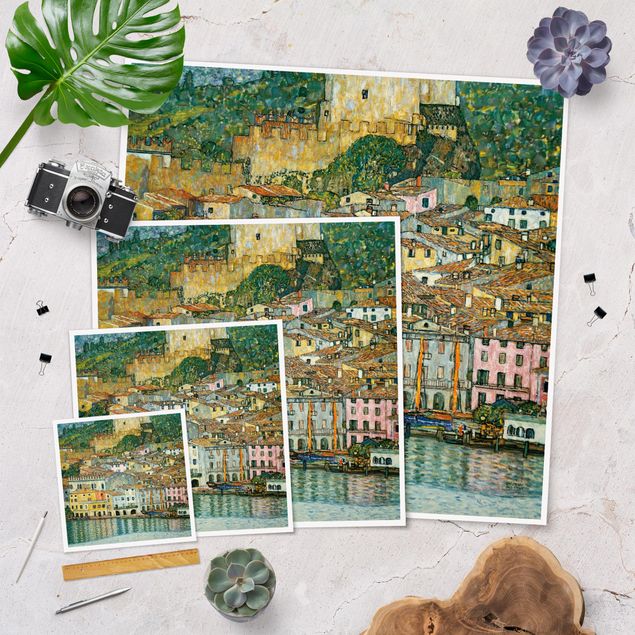 Wandbilder Architektur & Skyline Gustav Klimt - Malcesine am Gardasee