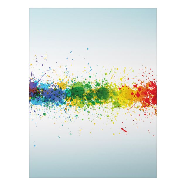 Wandbilder Muster Rainbow Splatter