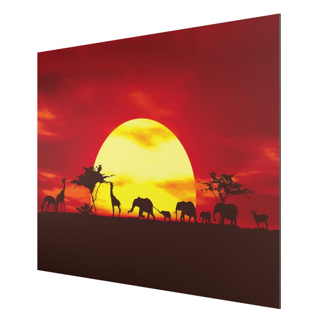 Wandbilder Landschaften Sunset Caravan