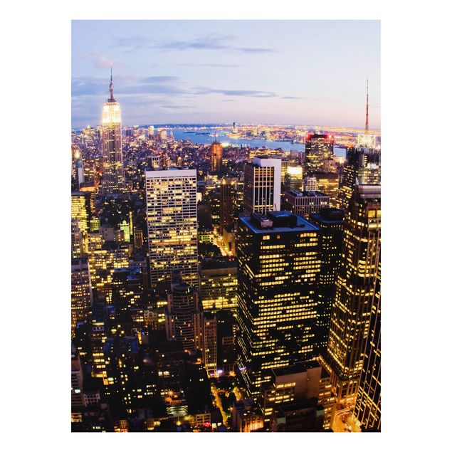 Wandbilder New York New York Skyline bei Nacht