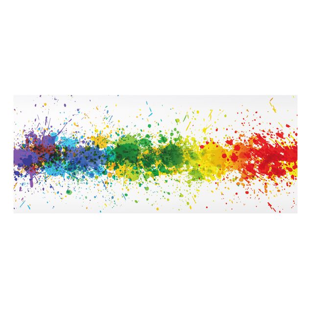 Wandbilder Muster Rainbow Splatter