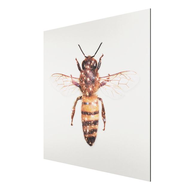 Wandbilder Modern Biene mit Glitzer