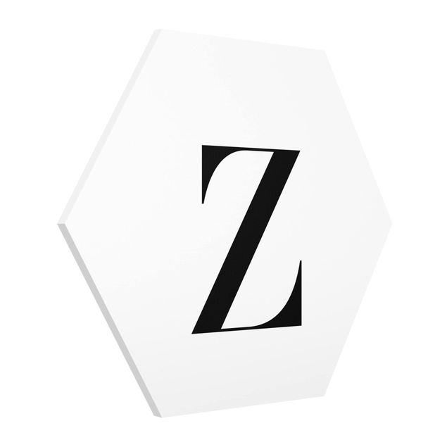 Wandbilder Modern Buchstabe Serif Weiß Z