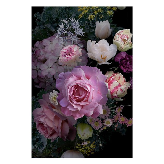 Magnettafel Blume Rosentraum Bouquet