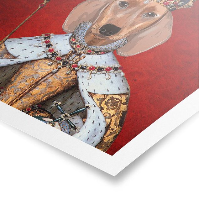 Poster Tiere Tierportrait - Dackelkönigin
