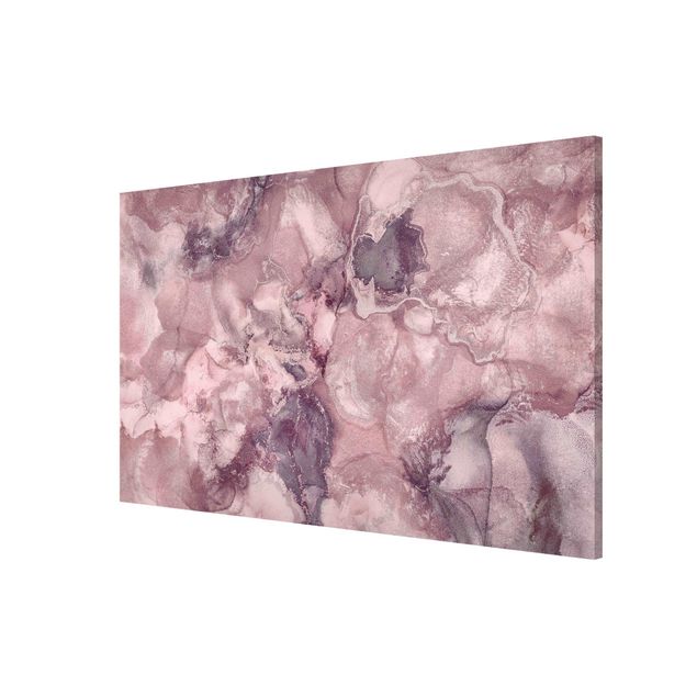 Wandbilder Abstrakt Farbexperimente Marmor Violett