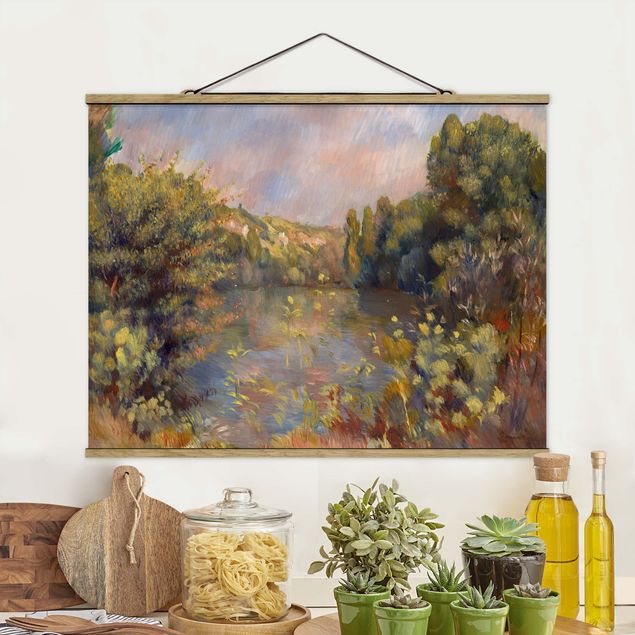 Küchen Deko Auguste Renoir - Landschaft mit See