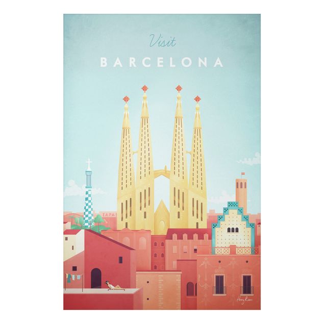 Wandbilder Architektur & Skyline Reiseposter - Barcelona