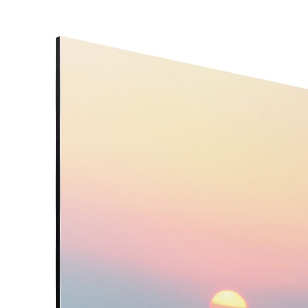 Wandbilder Kunstdrucke Sonnenuntergang am Meer