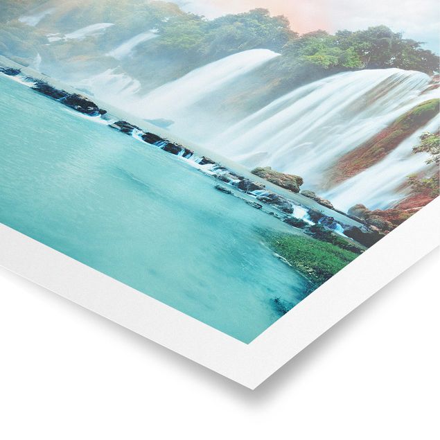 Poster Naturbilder Wasserfallpanorama