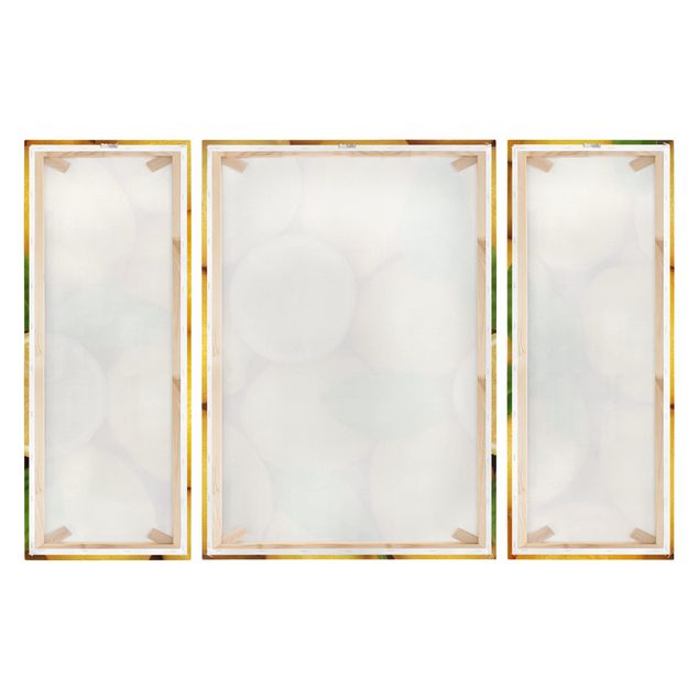 Leinwandbild 3-teilig - Saftige Zitronen - Triptychon
