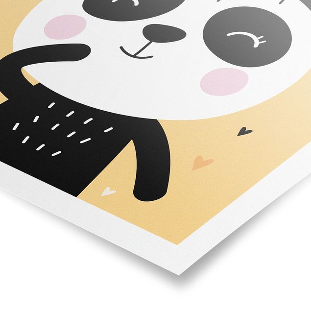 Wandbilder Tiere Der glückliche Panda
