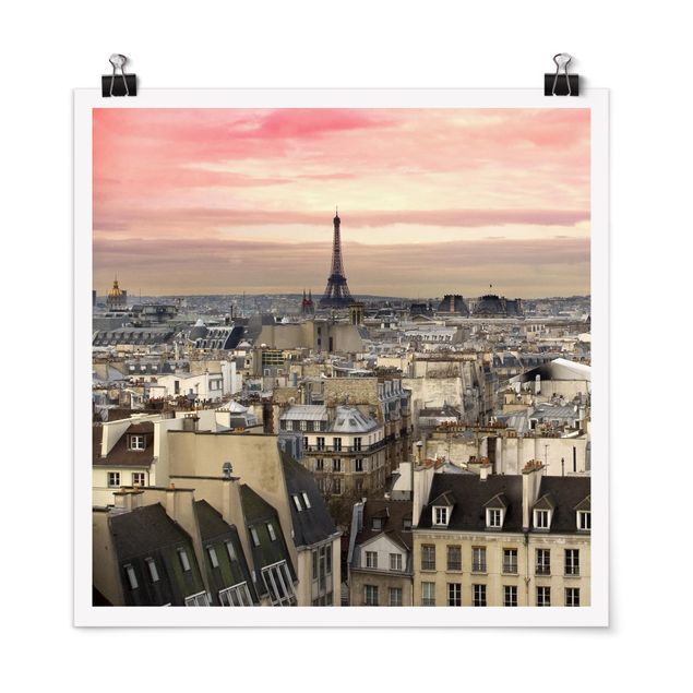 Poster Skyline Paris hautnah