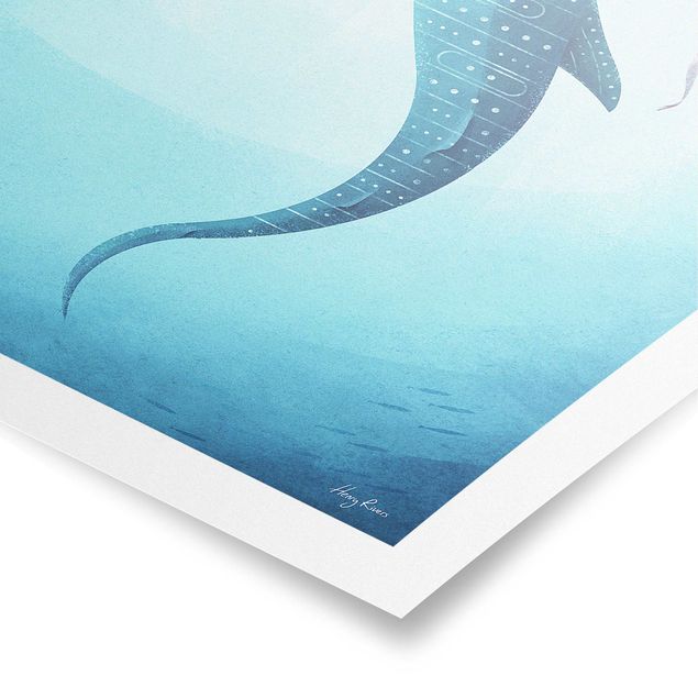 Wandbilder Blau Der Walhai