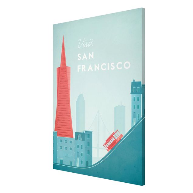 Wandbilder Kunstdrucke Reiseposter - San Francisco