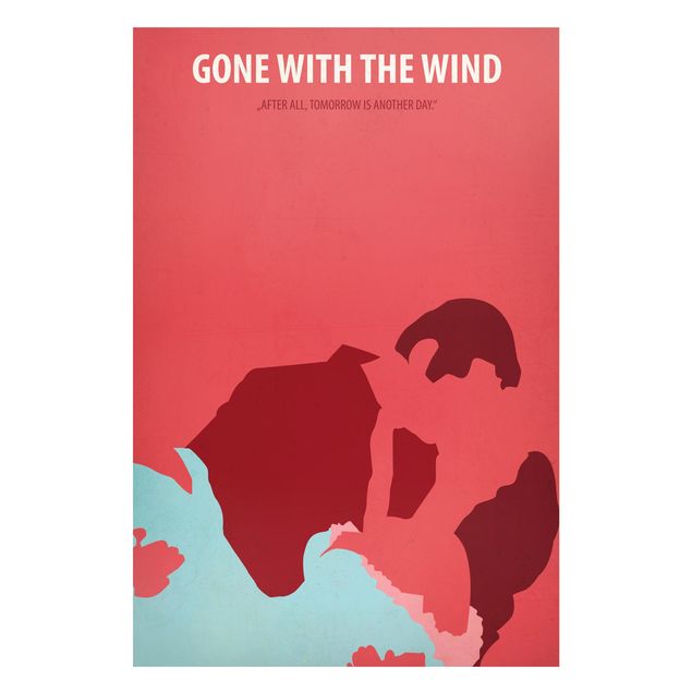Wandbilder Kunstdrucke Filmposter Gone with the wind