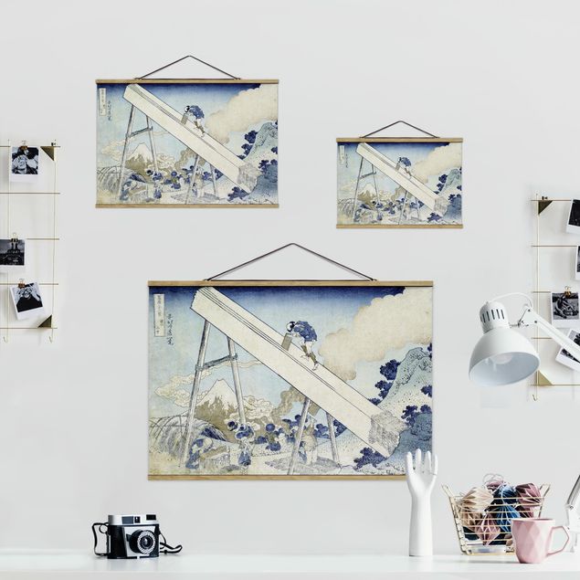Wandbilder Natur Katsushika Hokusai - In den Totomi Bergen
