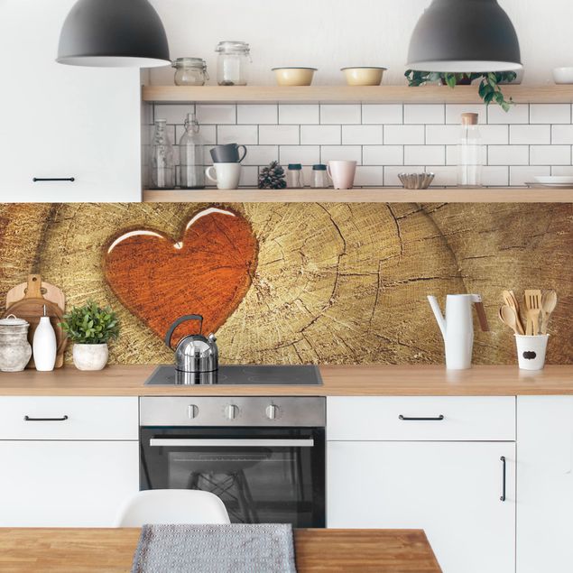 Küchenrückwände Holzoptik Natural Love