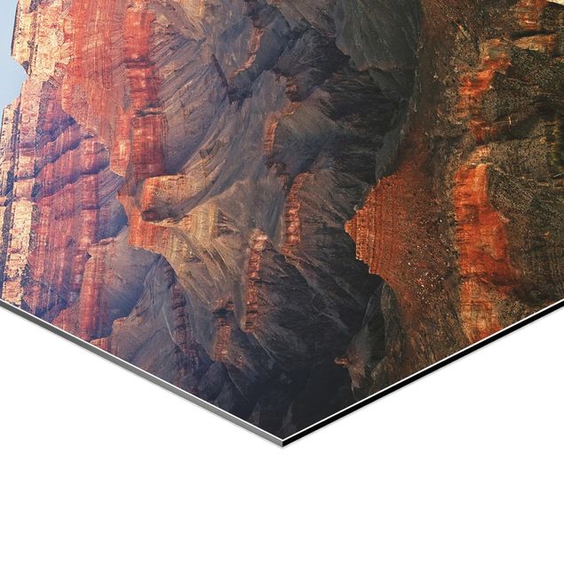 Hexagon Bilder Grand Canyon nach dem Sonnenuntergang