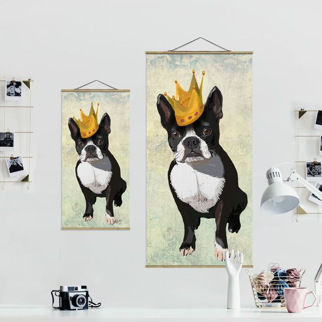 Wandbilder Schwarz Tierportrait - Terrierkönig