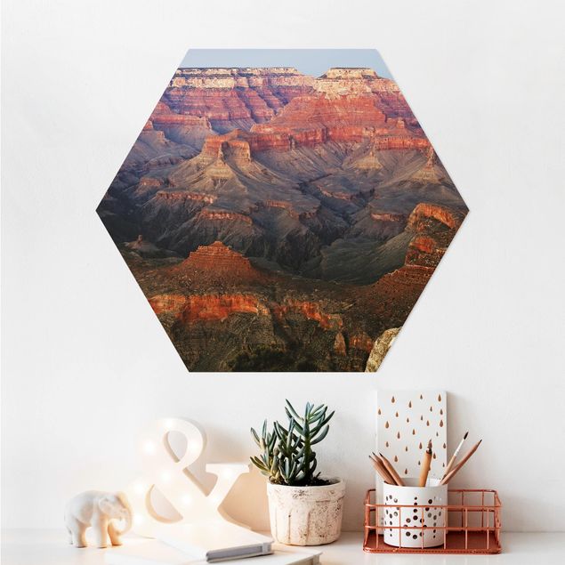 Wandbilder Berge Grand Canyon nach dem Sonnenuntergang