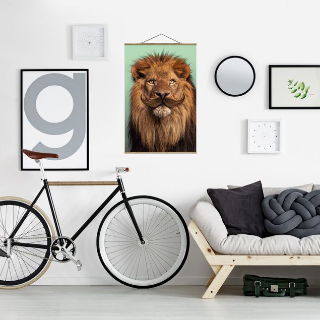 Wandbilder Löwen Löwe mit Bart
