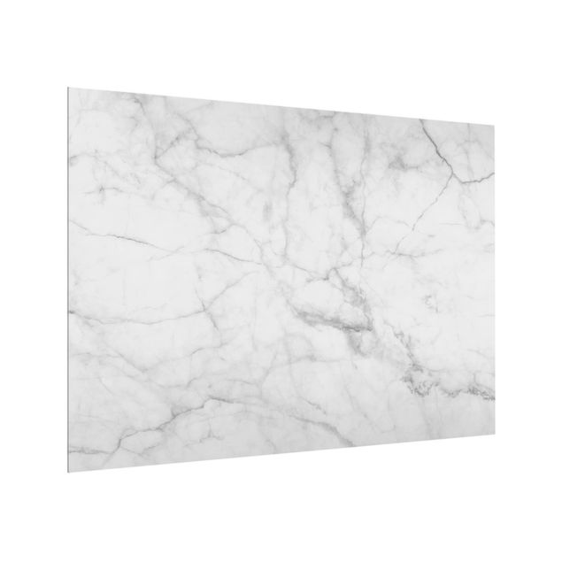 Glasrückwand Küche Muster Bianco Carrara
