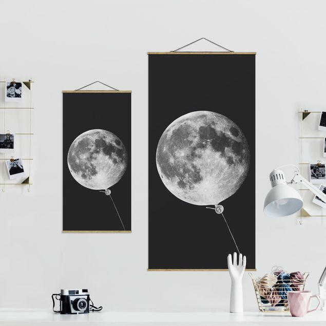 Loose Bilder Luftballon mit Mond