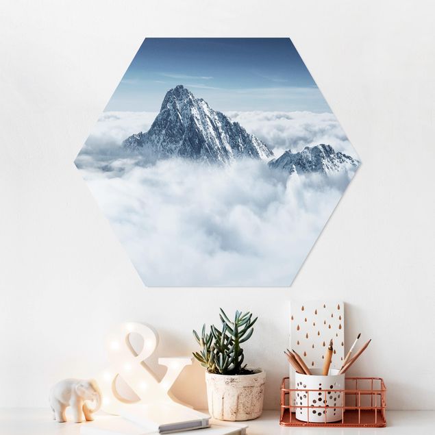 Wandbilder Berge Die Alpen über den Wolken