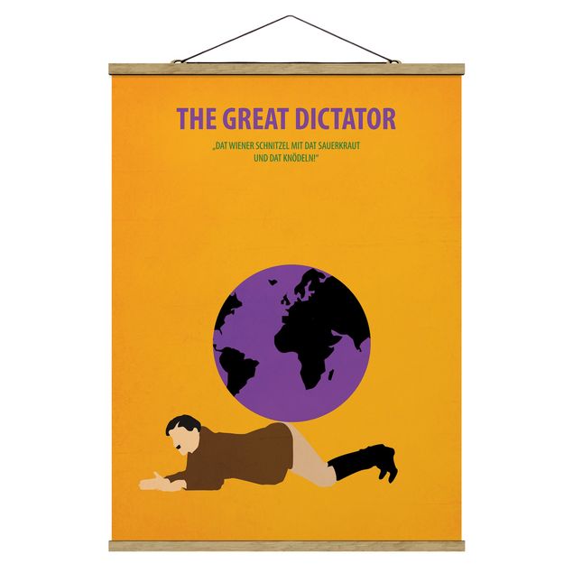Wandbilder Modern Filmposter The great dictator
