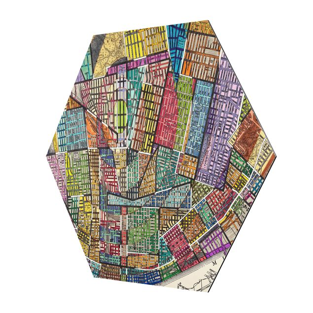 Hexagon Bilder Moderne Karte von St. Louis