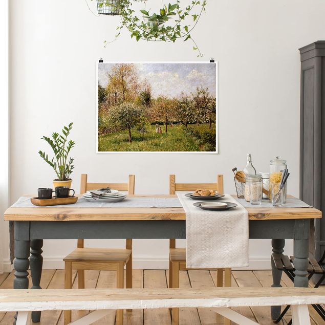 Kunststil Pointillismus Camille Pissarro - Frühling in Eragny