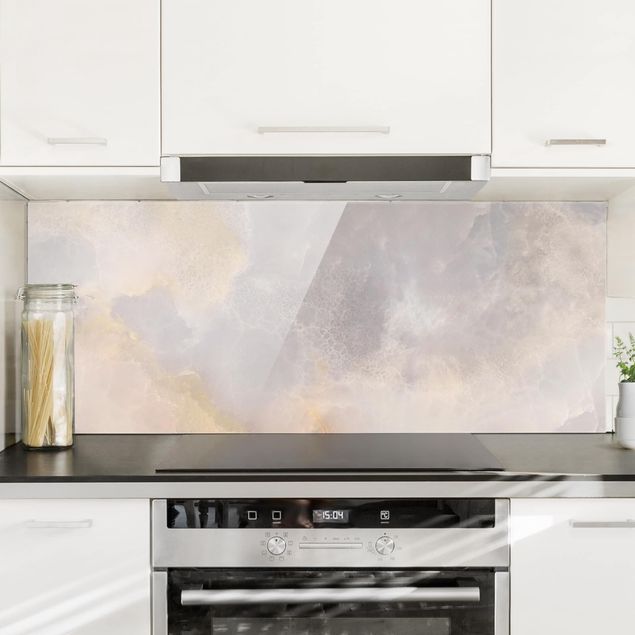 Wanddeko Küche Onyx Marmor