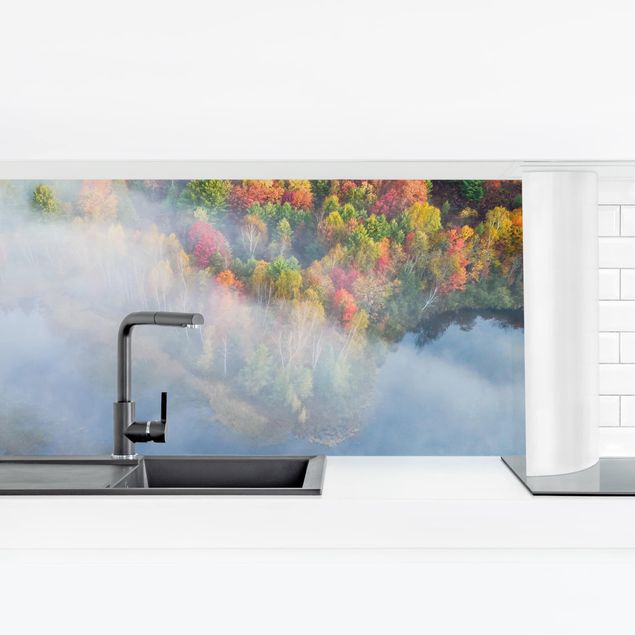 Küchenrückwand Folie selbstklebend Luftbild - Herbst Symphonie