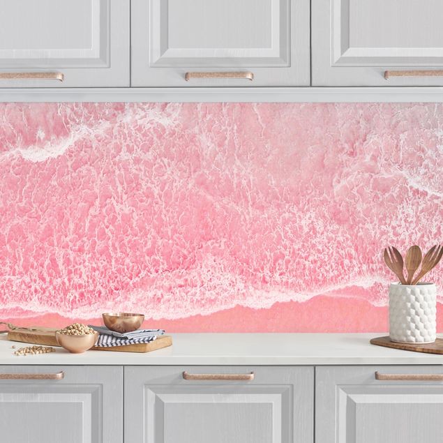Küchen Deko Ozean in Pink