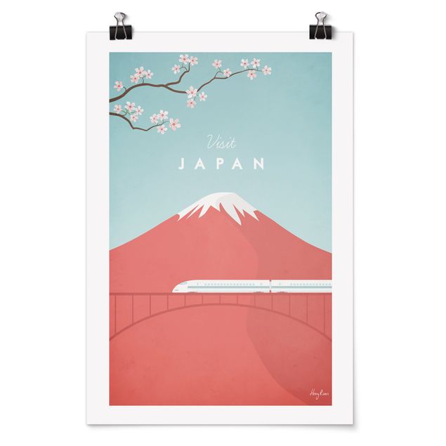 Städteposter Reiseposter - Japan